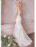 Ivory Full Lace Unique Mermaid Wedding Dress Ivory Full Lace Unique Mermaid Wedding Dress